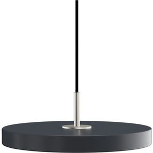 Antracitové LED závěsné svítidlo s kovovým stínidlem ø 31 cm Asteria Mini – UMAGE obraz