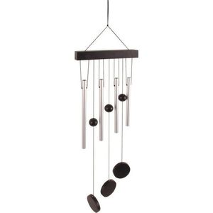 Závěsná zvonkohra ve stříbrné barvě Esschert Design, 58 cm obraz
