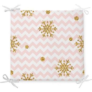 Vánoční podsedák s příměsí bavlny Minimalist Cushion Covers Pastel Stripes, 42 x 42 cm obraz