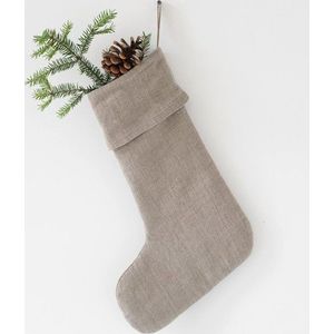 Látková vánoční punčocha Natural – Linen Tales obraz
