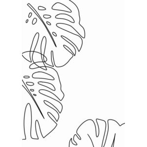 Plakát Veronika Boulová Monstera, 29 x 41 cm obraz