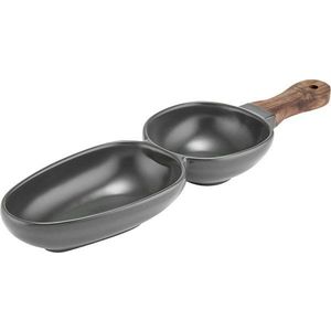 Antracitová porcelánová servírovací sada Essentials – Ladelle obraz