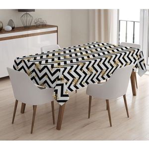 Vánoční ubrus s příměsí bavlny Minimalist Cushion Covers Happy New Year, 140 x 180 cm obraz