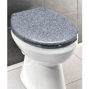 WC sedátko v žulovém dekoru se snadným zavíráním Wenko Premium Ottana, 45, 2 x 37, 6 cm obraz