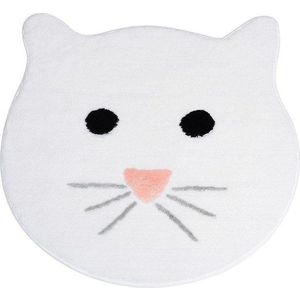 Bílá koupelnová předložka 90x90 cm – Foutastic obraz
