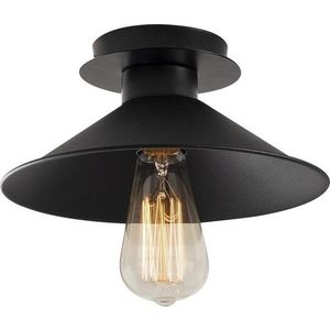 Černé stropní svítidlo s kovovým stínidlem ø 24 cm Berceste – Opviq lights obraz