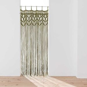 Khaki závěs do dveří 90x200 cm Macarena – douceur d'intérieur obraz