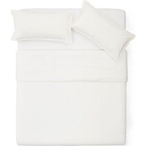 Krémové prodloužené povlečení na dvoulůžko z bavlněného perkálu 240x220 cm Sifinia – Kave Home obraz