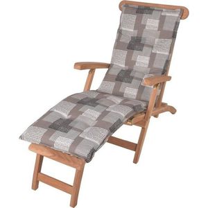 Šedý zahradní podsedák na lehátko 52x170 cm Stoke – Sun Garden obraz