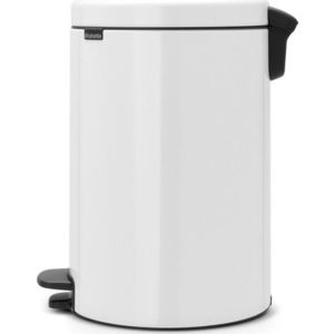 Bílý nášlapný ocelový odpadkový koš 20 l NewIcon – Brabantia obraz