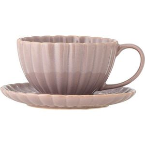 Světle růžový šálek na cappuccino z kameniny 220 ml Latina – Bloomingville obraz