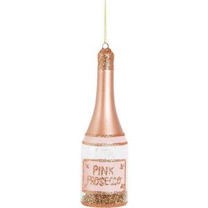 Skleněná ručně vyrobená vánoční ozdoba ø 5 cm Pink Prosecco – Sass & Belle obraz