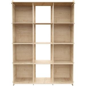 Knihovna v dekoru dubu v přírodní barvě 92, 5x132 cm Zimba – Kalune Design obraz