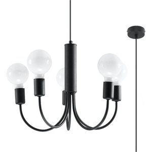Černé závěsné svítidlo ø 45 cm Karim – Nice Lamps obraz