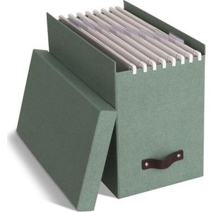 Zelený kartonový organizér na dokumenty Johan Canvas Paper Laminate – Bigso obraz