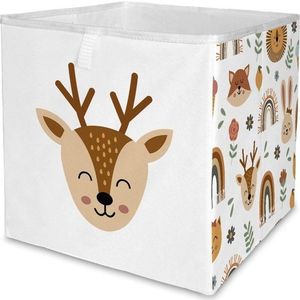Látkový dětský organizér na hračky 32x32x32 cm Little Boho – Butter Kings obraz