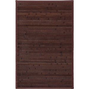 Tmavě hnědý bambusový koberec 60x90 cm – Casa Selección obraz