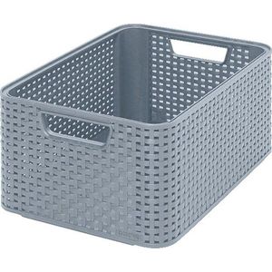 Šedý úložný košík Curver Style, 18 l obraz