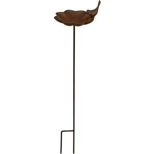 Litinové pítko pro ptáčky se zápichem Esschert Design, výška 91 cm obraz