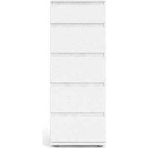 Bílá vysoká komoda 40x107 cm Nova – Tvilum obraz