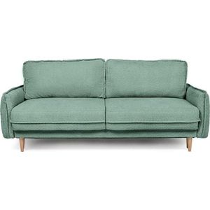 Zelená rozkládací pohovka z textilie bouclé 215 cm Patti – Bonami Selection obraz