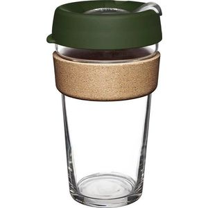 Zelený cestovní hrnek 454 ml Brew Cork Pine L – KeepCup obraz
