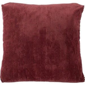 Červený dekorativní polštář Tiseco Home Studio Ribbed, 60 x 60 cm obraz