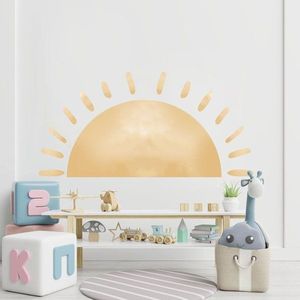 Dětská samolepka na zeď 155x75 cm Watercolor Sun – Ambiance obraz