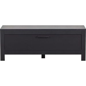 Černý TV stolek z borovicového dřeva 120x45 cm Bonk – Basiclabel obraz
