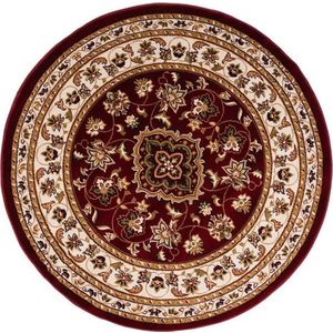 Červený kulatý koberec 133x133 cm Sherbone – Flair Rugs obraz