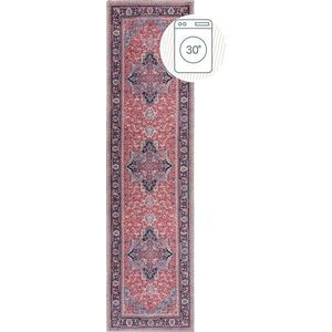 Vínový pratelný běhoun s příměsí recyklovaných vláken 60x230 cm Windsor – Flair Rugs obraz