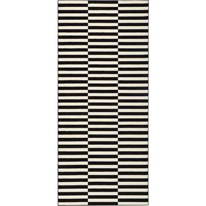 Černo-bílý běhoun Hanse Home Gloria Panel, 80 x 200 cm obraz