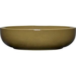Khaki servírovací miska z kameniny ø 28 cm Amare – Hübsch obraz