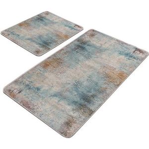 Modro-šedé koupelnové předložky v sadě 2 ks 60x100 cm – Mila Home obraz