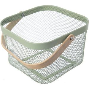 Drátěný kovový košík 24, 5x24, 5x30 cm Greenish – Orion obraz
