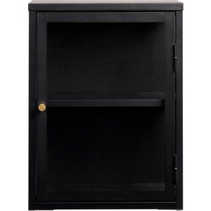 Černá kovová závěsná vitrína 45x60 cm Carmel – Unique Furniture obraz