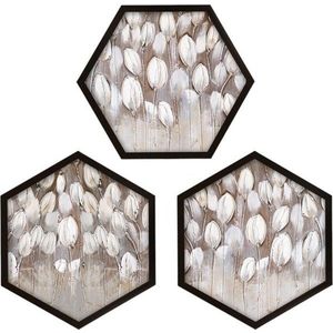 Obrazy v sadě 3 ks 35x35 cm Pentagons – Wallity obraz