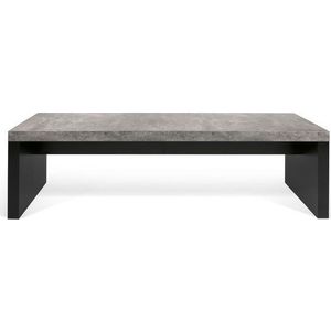 Černo-šedá lavice v betonovém dekoru TemaHome Detroit, 140 x 43 cm obraz