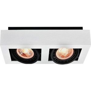 Bílé stropní svítidlo s kovovým stínidlem 34x18, 5 cm Loid – GTV obraz