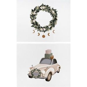 Látková prostírání s vánočním motivem v sadě 2 ks 35x47 cm Festive Car – Butter Kings obraz