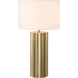 Stolní lampa v bronzové barvě s textilním stínidlem (výška 60 cm) Hashira – Markslöjd obraz