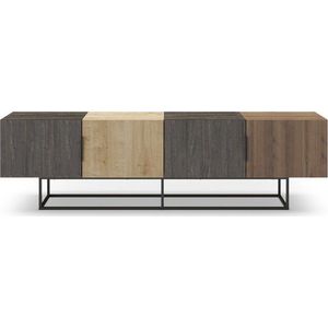 TV stolek v dekoru dubu v přírodní barvě 200x55 cm Titan – Marckeric obraz