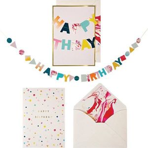 Přání Marble Birthday – Meri Meri obraz