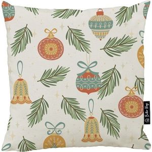 Povlak na polštář s vánočním motivem 45x45 cm Retro Cute Ornaments – Butter Kings obraz