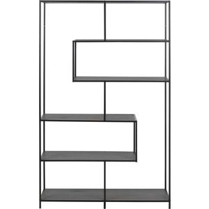 Černá knihovna v dekoru jasanu 114x185 cm Seaford – Actona obraz