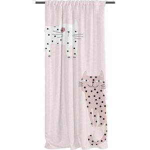 Růžový dětský závěs 250x110 cm Meow Meow - Butter Kings obraz