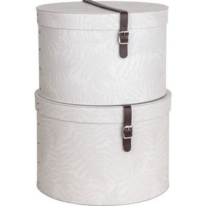 Kartonové úložné boxy s víkem v sadě 2 ks Rut – Bigso Box of Sweden obraz