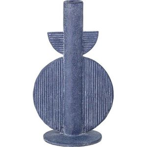 Modrý svícen Bloomingville Bess, výška 22 cm obraz