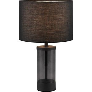 Černá stolní lampa s textilním stínidlem (výška 33, 5 cm) Grazia – Trio obraz