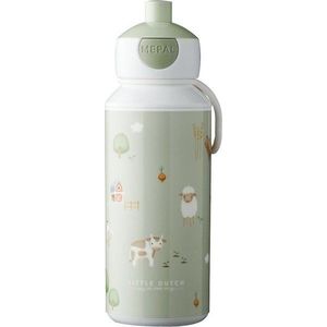 Světle zelená dětská lahev 400 ml Little farm – Mepal obraz